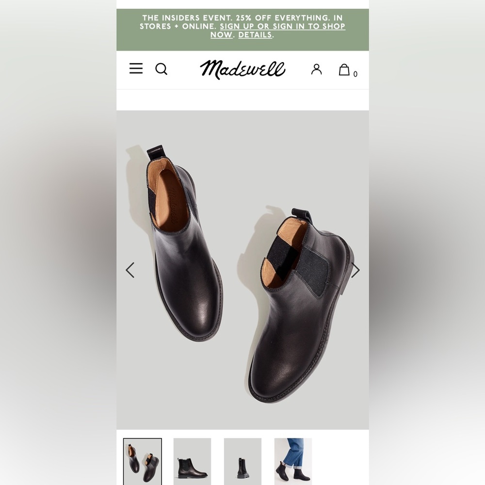 The Cleary Chelsea Boot in Leather size 7 brand new